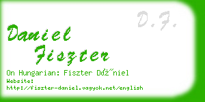 daniel fiszter business card